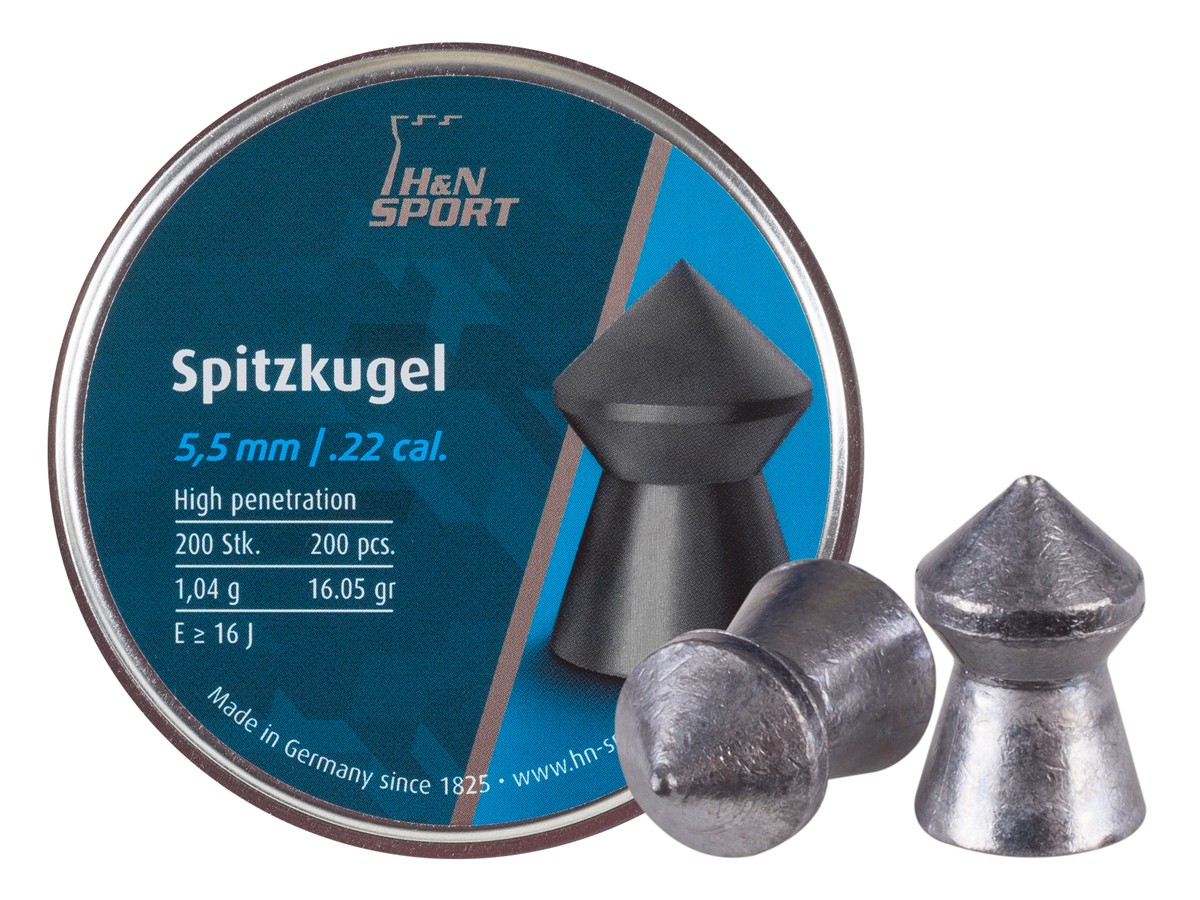 H N Spitzkugel Pellets 22 Cal 16 05 Grains Pointed 200ct Canada