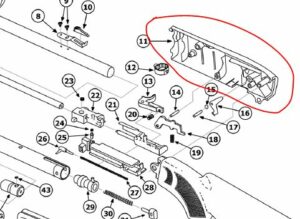Receiver Left Hand for Crosman 2100B