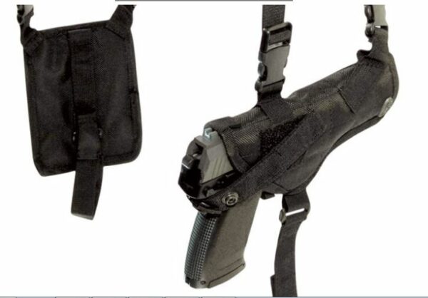 Crosman Shoulder Holster, Black, Mag Pouch, Med-Frame Guns – Canada Shooting  Supply