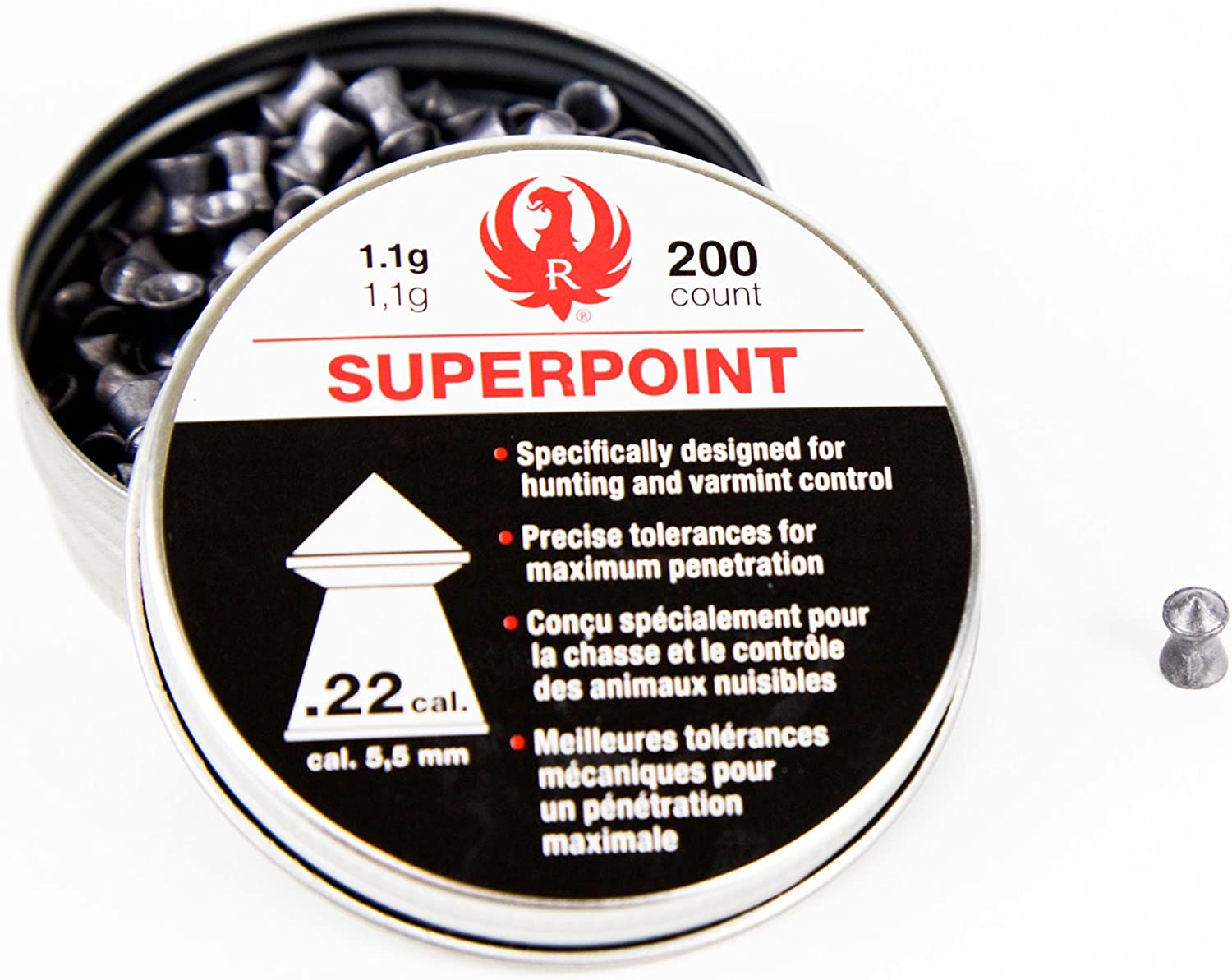 Ruger Impact Series .22 Caliber Superpoint Pellets – Canada Shooting Supply