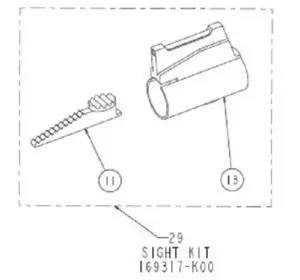 Daisy 840 Front and Rear Sight Kit