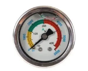 Air Pressure Gauge, 0-6,000 psi 1/8" BSPP