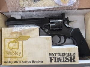 Webley & Scott Mark VI CO2 Pellet Revolver Battlefield Edition 6 Inch - Demo