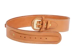 Western Justice Gun Belt, 30-34" Waist, .38-Cal Loops, 2.5" Wide, Natural Leather