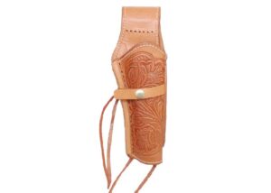 Western Justice 6" Leather Holster, Natural, Right Hand
